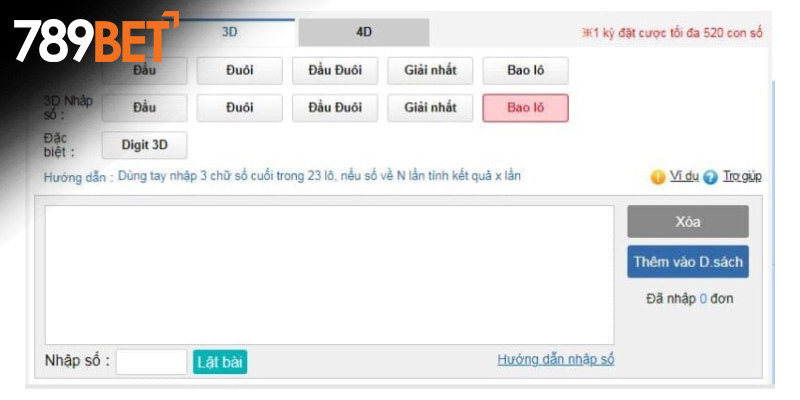 Lựa chọn 27 lô bet và tham gia đặt cược